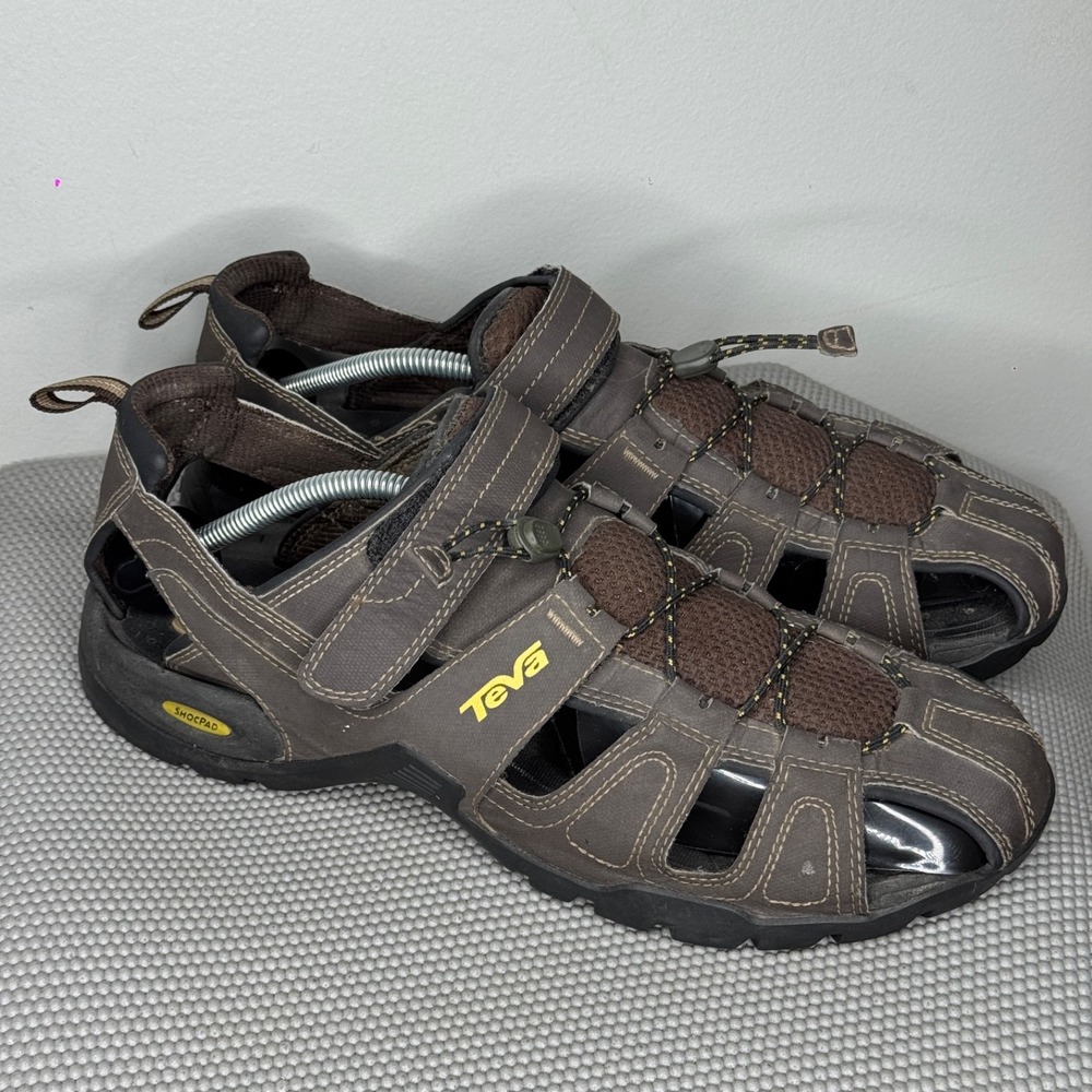 Teva Sandals‎ Forebay Sport Hiking Outdoor Fisherman 1001116 Sz 12 Men's Brown